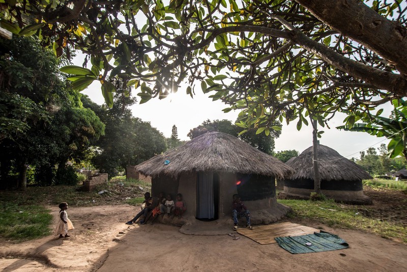 A community hut in Gulu, Uganda, where IPPF conducts outreach