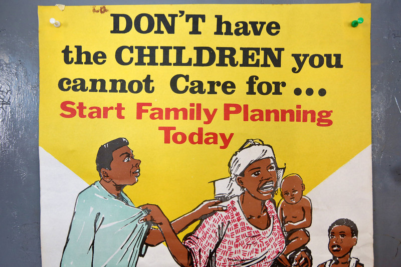 Health sign on display at IPPF's clinic in Nigeria