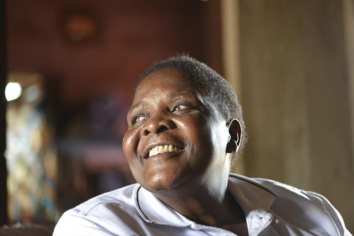 Albertina Machaieie has been working with HIV patients for Amodefa for 38 years and is their longest serving nurse. Albertina now heads up Amodefa’s home care programme which provides medical, nutritional and emotional support to HIV positive patients living in the poorest suburbs of Maputo. longest serving nurse. “I’m going to work forever,” she says. “I like helping people, that’s why I do this job.”