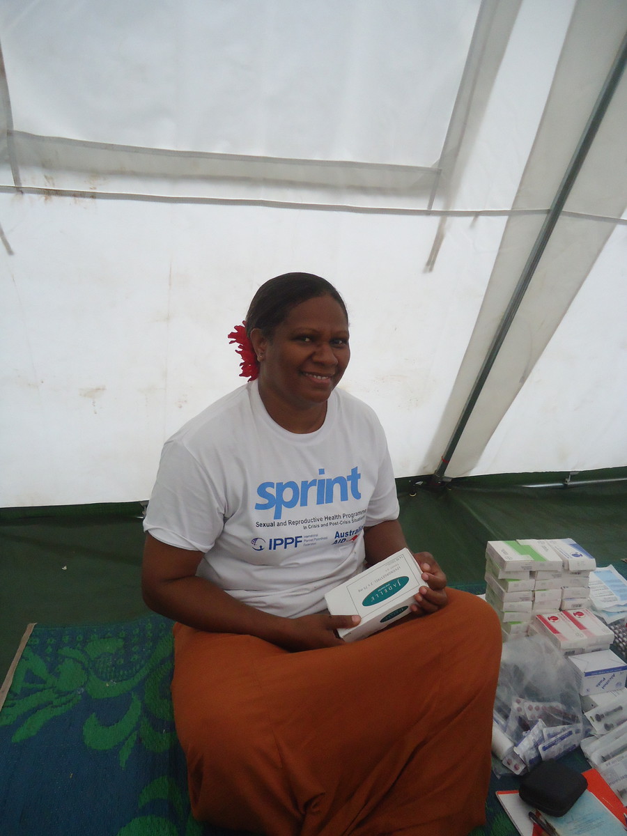 Julie, former midwife, now nurse and Project manager for IPPF-SPRINT in Vanuatu