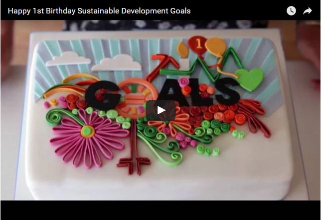 thumbnail of the video: "Happy 1st Birthday, Sustainable Development Goals!"