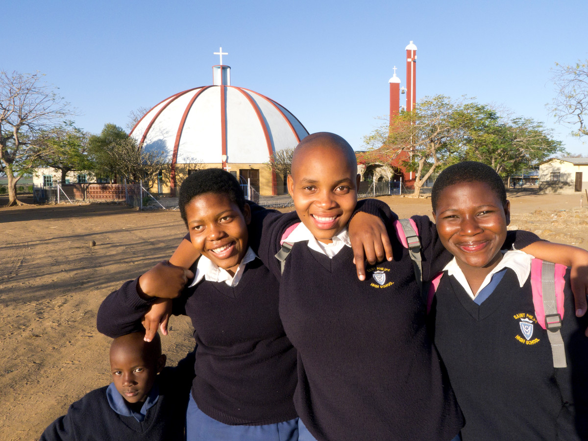 Girls with school uniforms- Swaziland. Photo credits: Nancy Durrell