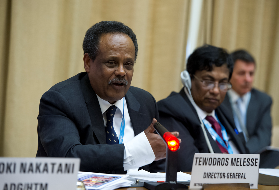 Tewodros Melesse, IPPF's Director General, during a conference.