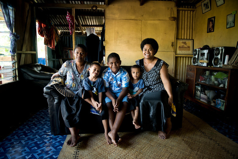 Fiji family helped by IPPF