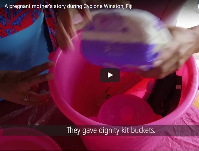 thumbnail from video: A pregnant mother's story during Cyclone Winston, Fiji 