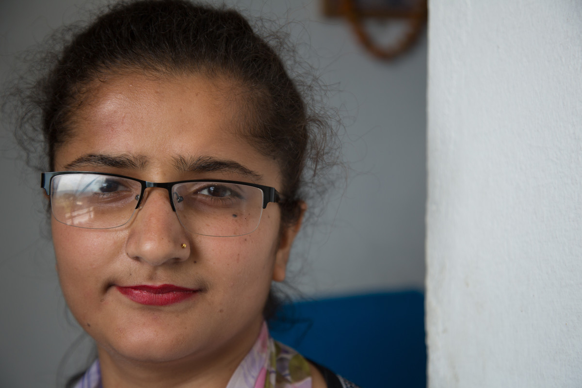 Peer educator and youth award winner Mala Neupane. Tansen, Palpa.