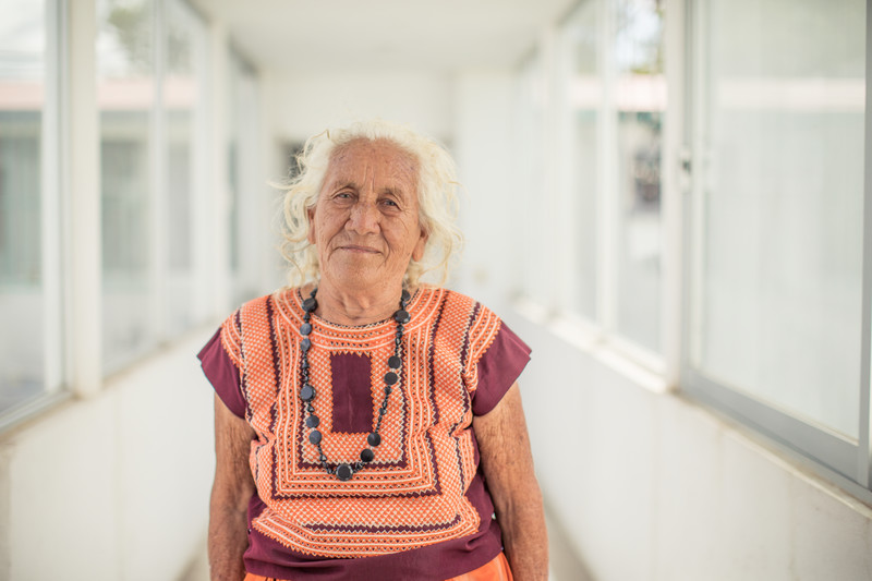 Woman in a clinic