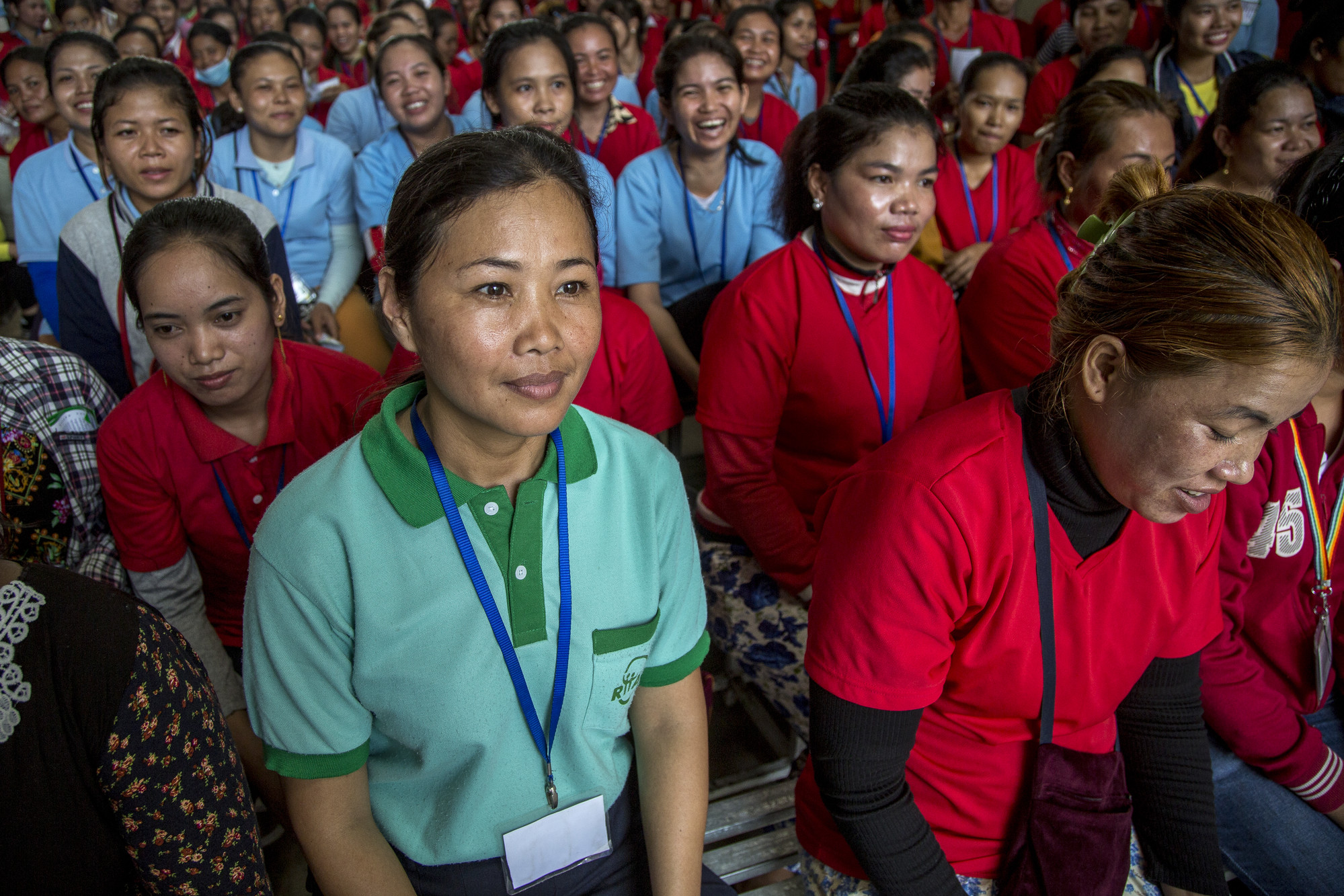 Cambodian workers at health day organised by Reproductive Health Association of Cambodia - credits: IPPF/Omar Havana/Cambodia 