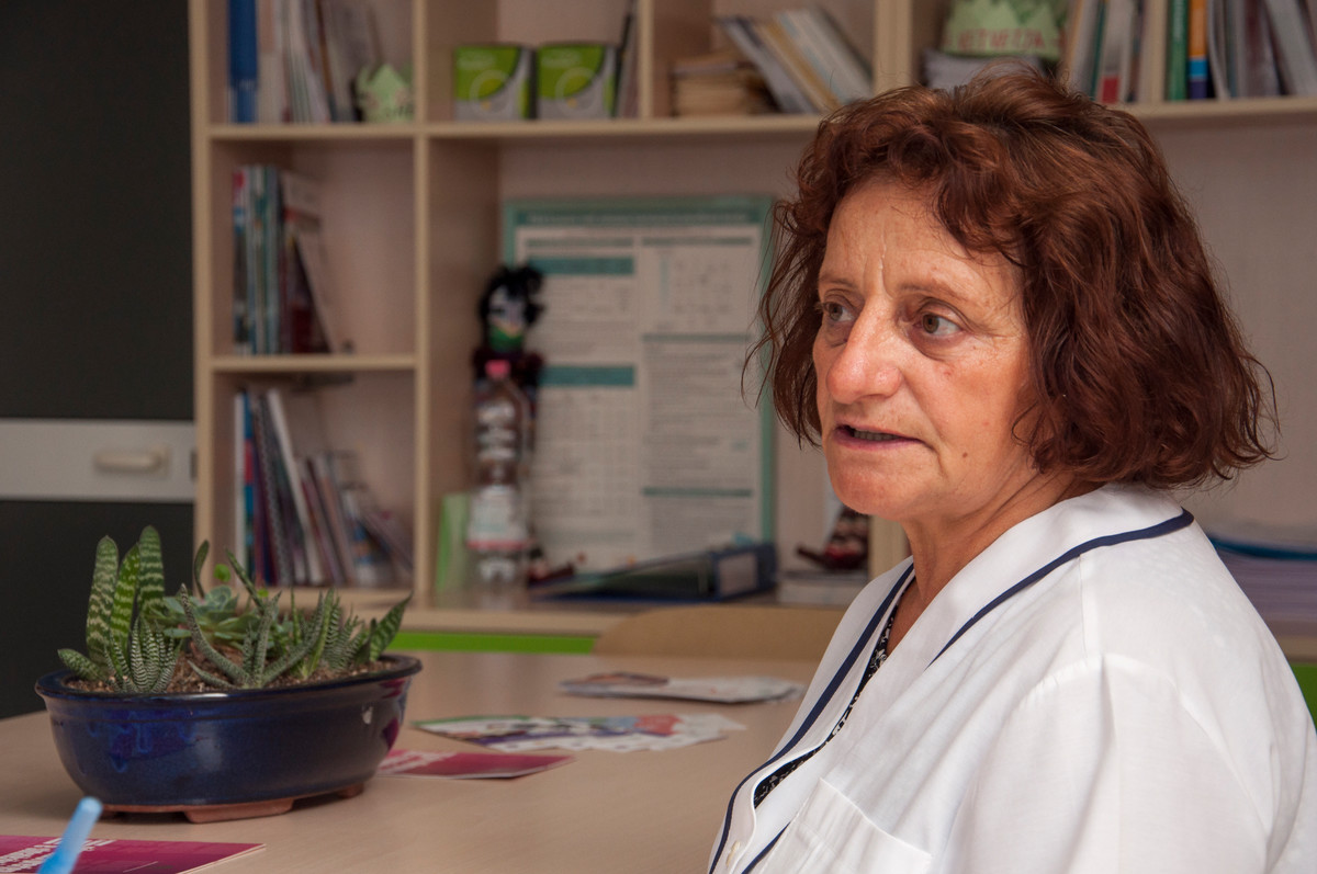 Hatixhe Gorenca is a nurse at the Albanian Centre of Population and Development (ACPD) clinic in Tirana