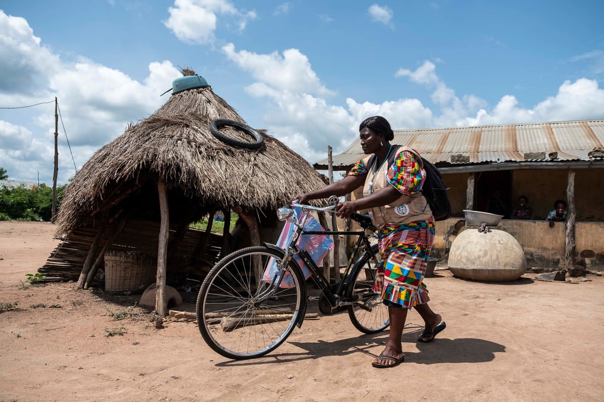 Abassa is a community health worker