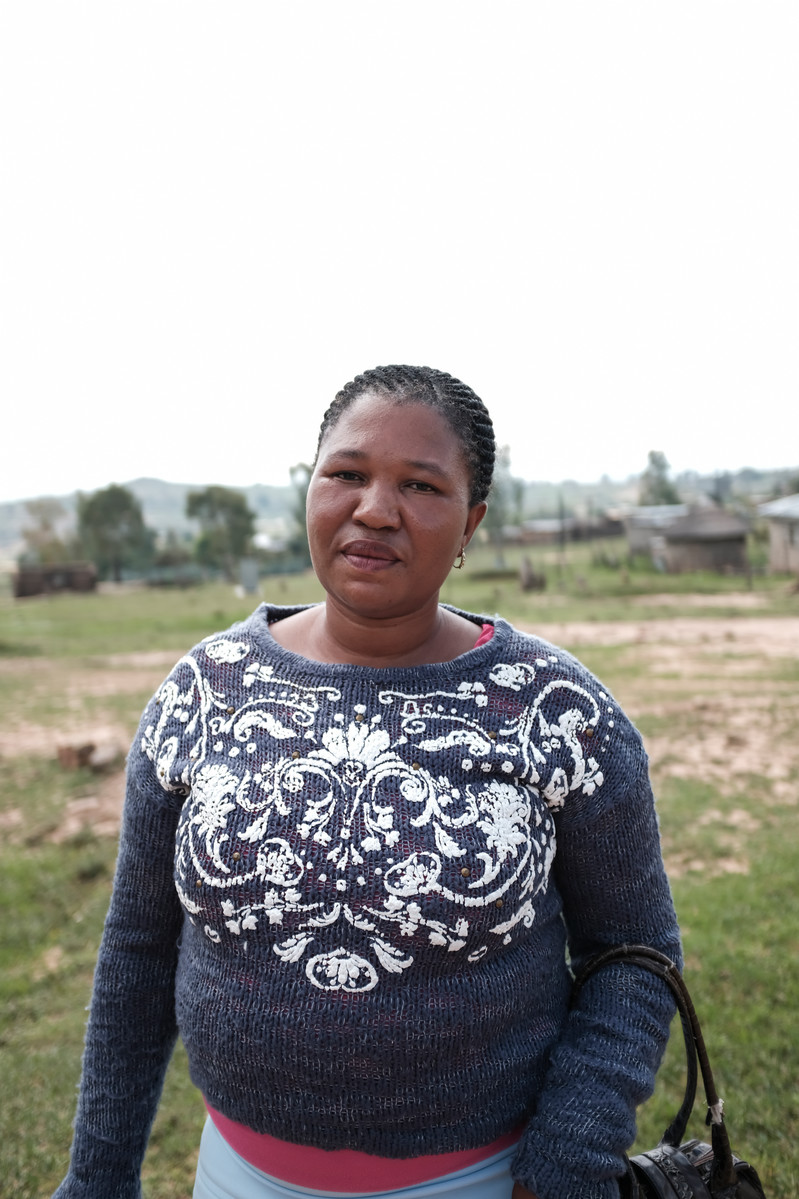 Beneficiary and community activist, Matiisetso Sefako, 