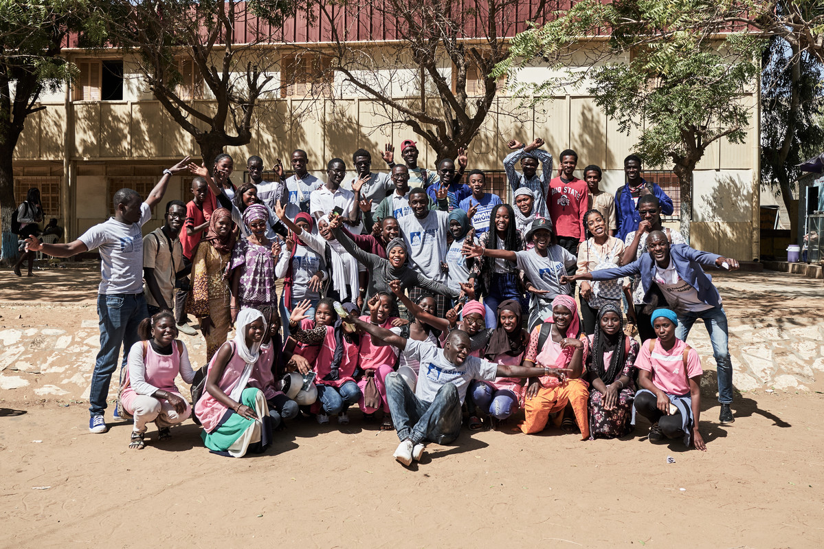 Group of youths in Senegal