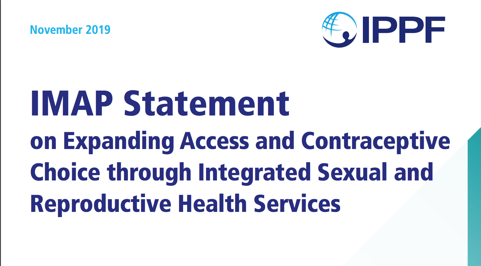 IMAP statement on expanding access and contraceptive choice