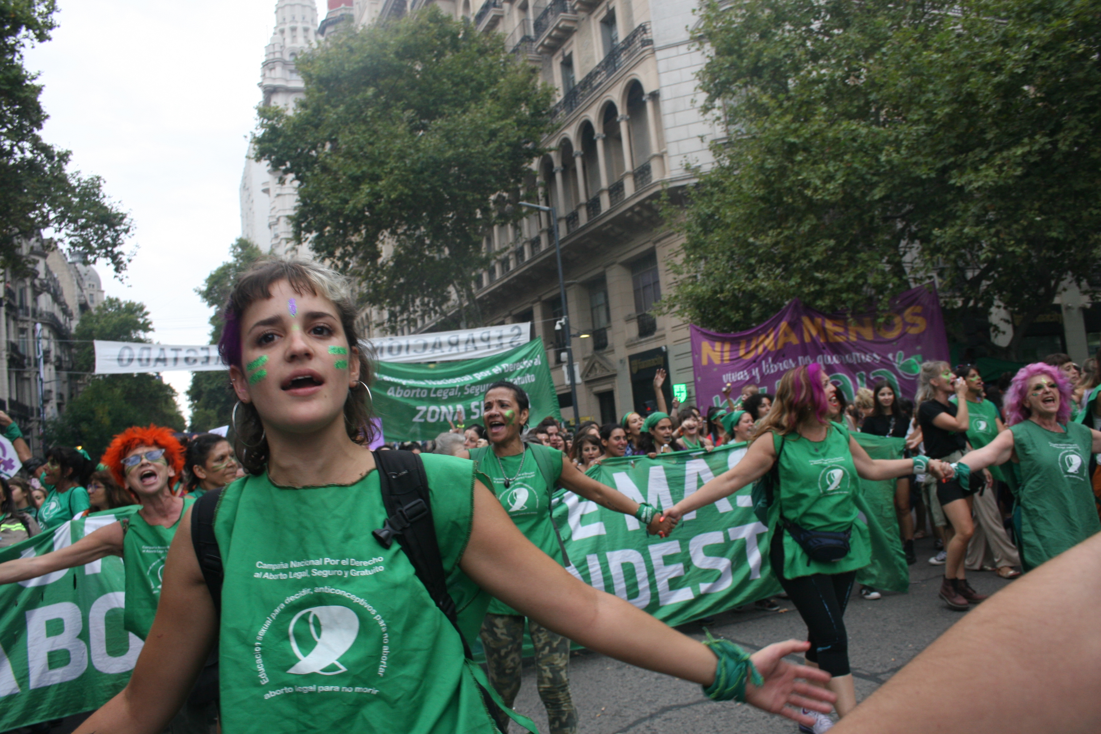 the green wave activists from Argentina