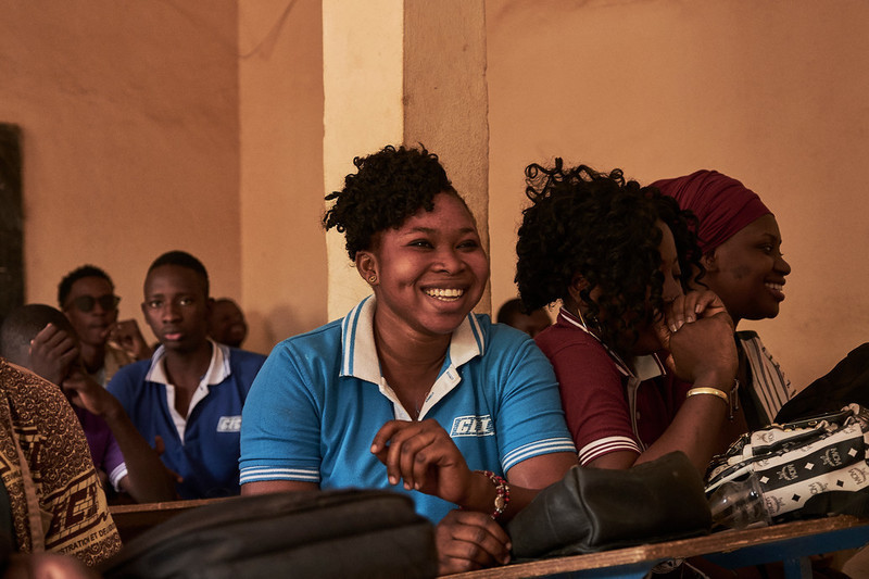 Young woman, student. 