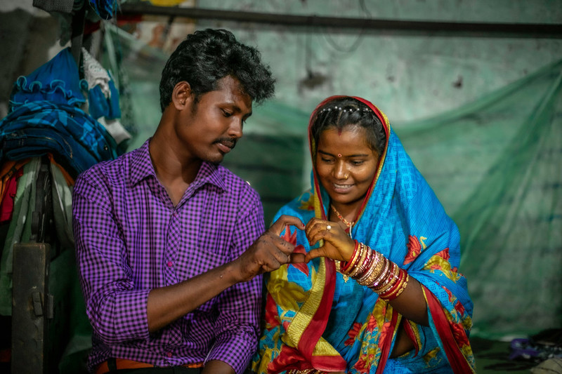 Indian couple Pradipta Kumar and Pankanjini Behera