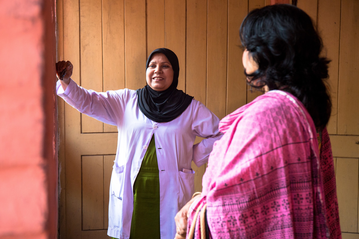 female doctor with a patient - Bangladesh