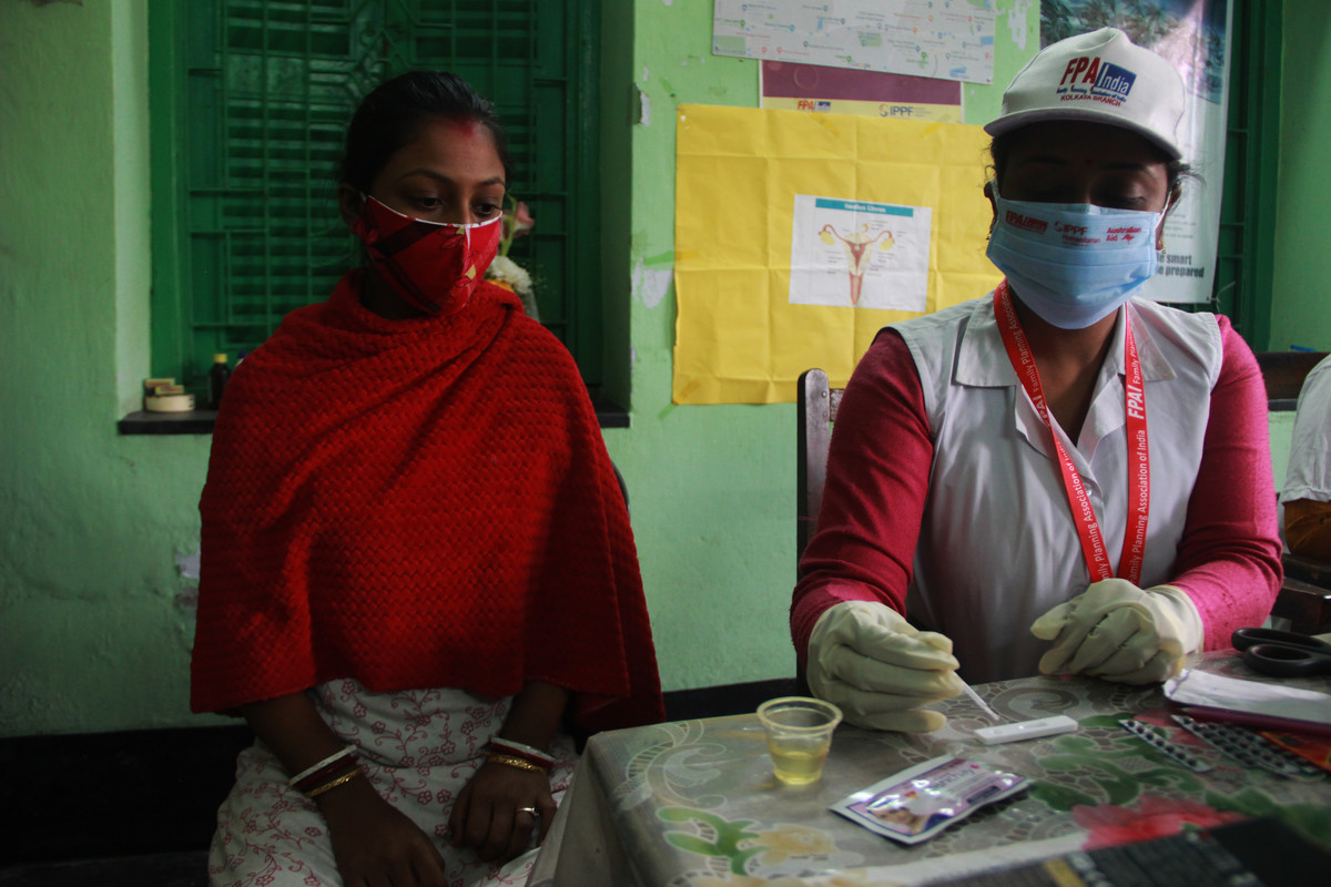 healthcare worker in India