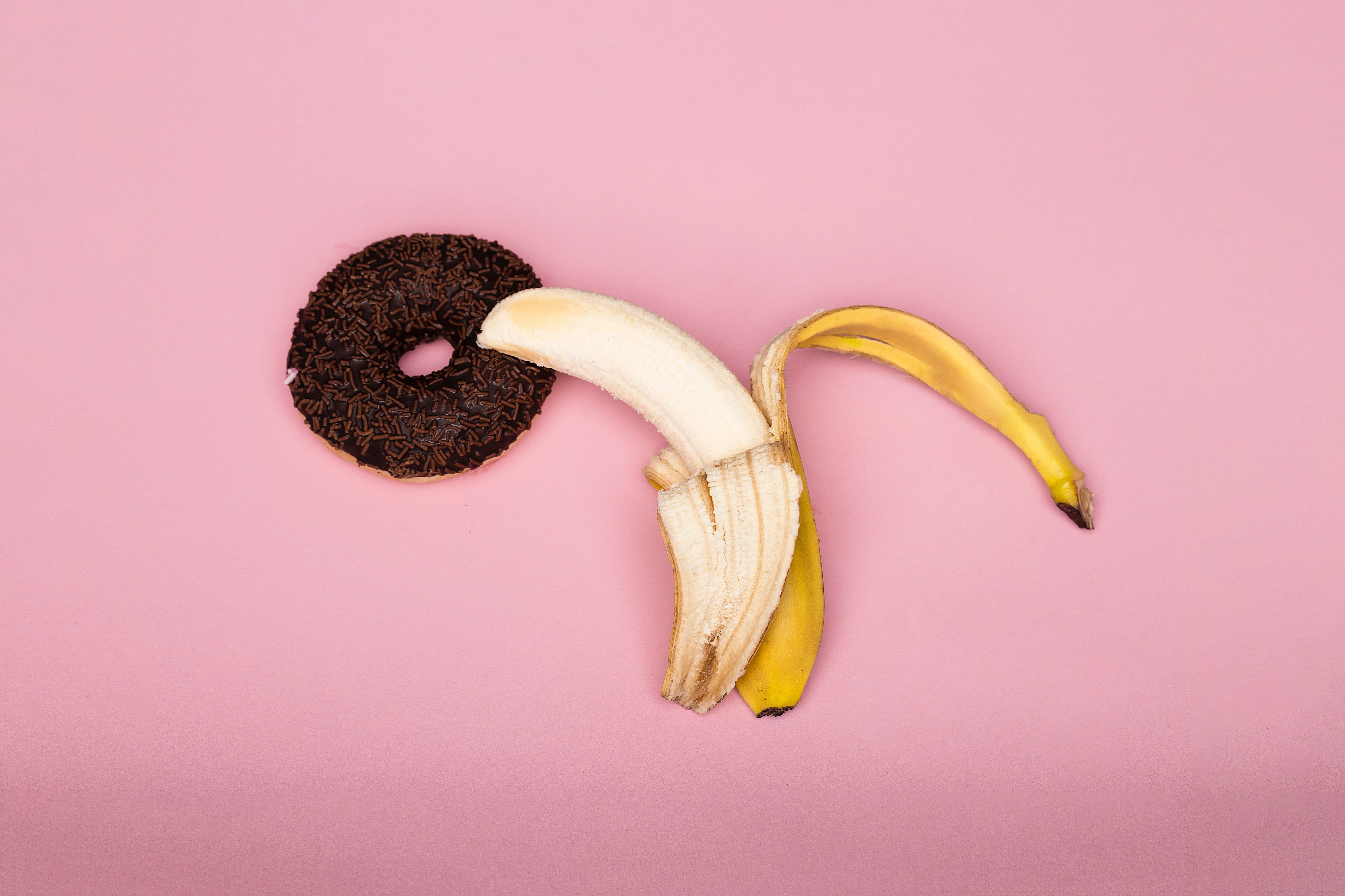 Banana and donut