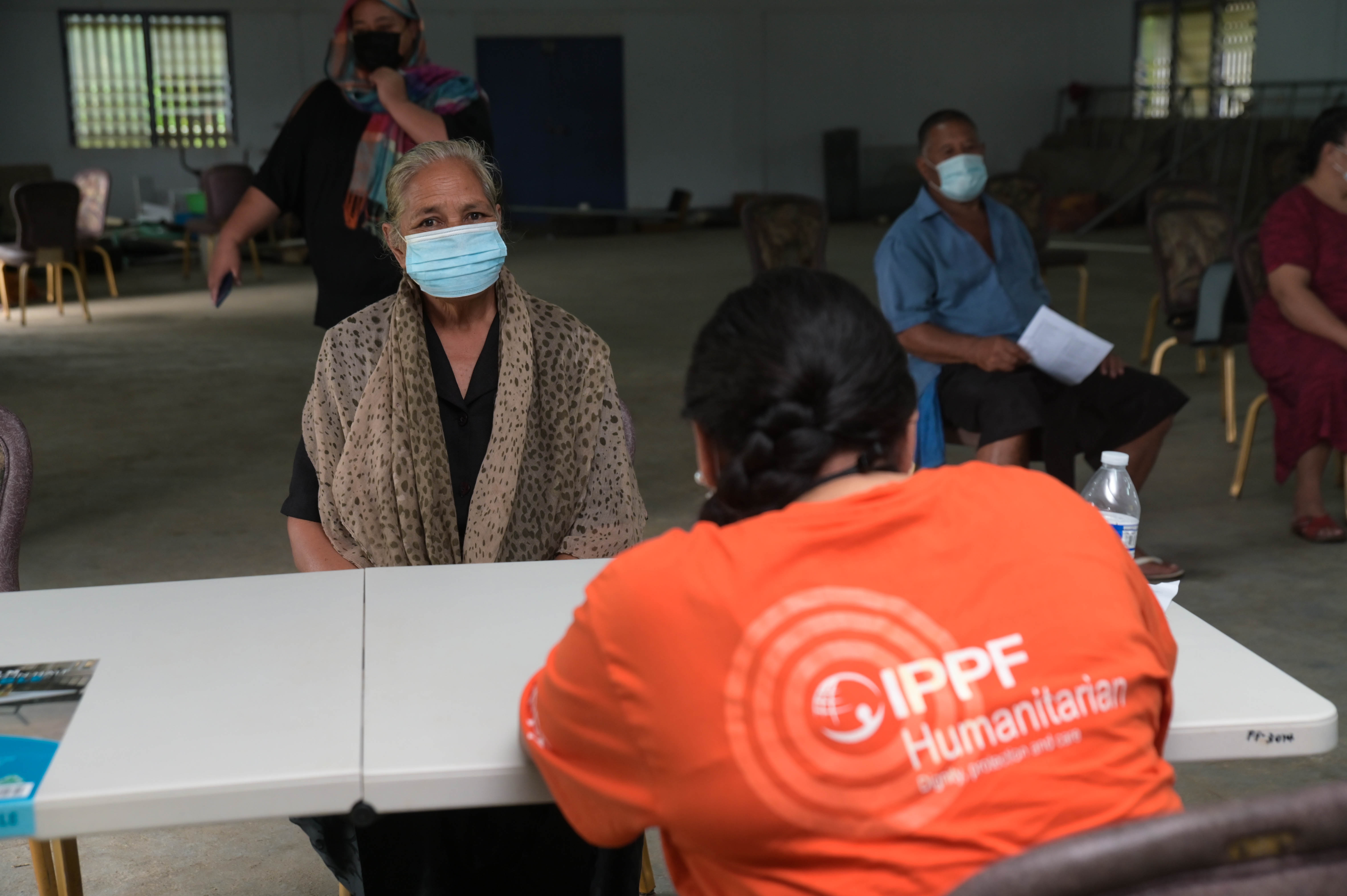 A humanitarian worker in Tonga
