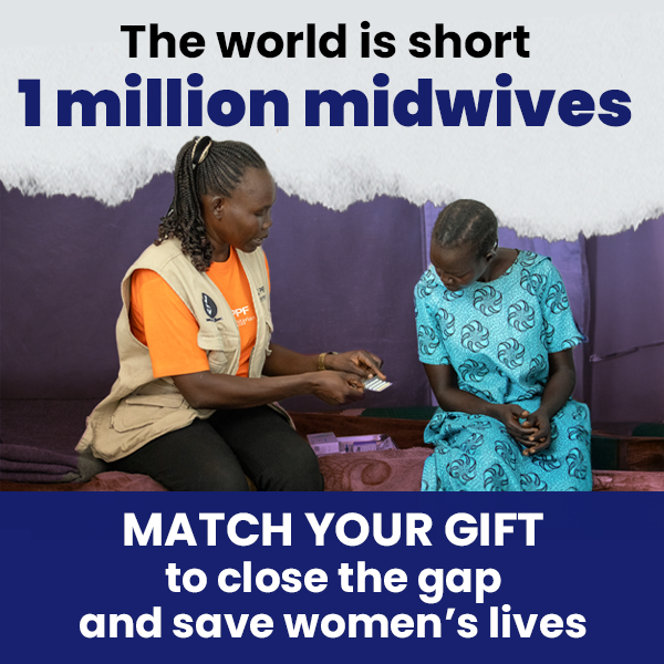 The world is short 1 million midwives. Match your gift to close the gap and save women's lives