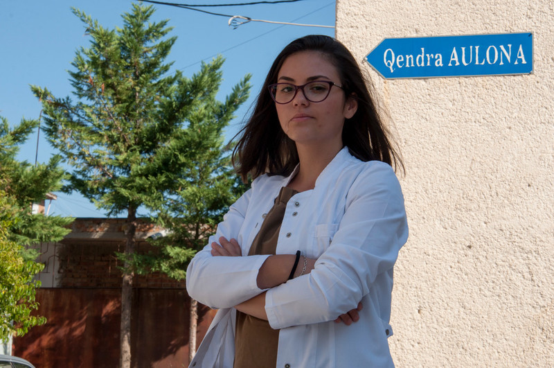 21-year-old Artemisa Seraj volunteer and activist