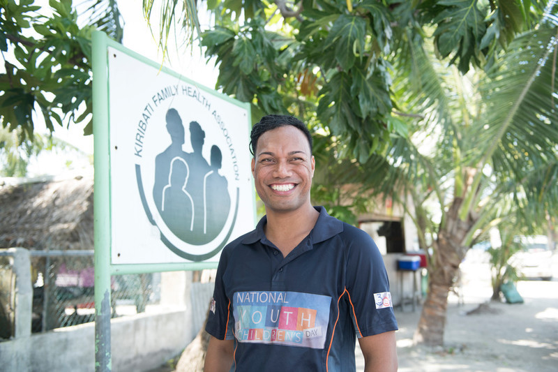 Abe, Assistant Youth Officer for the Kiribati Family Health Association