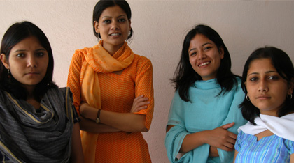 Woman getting health screening from IPPF clinic in Nepal