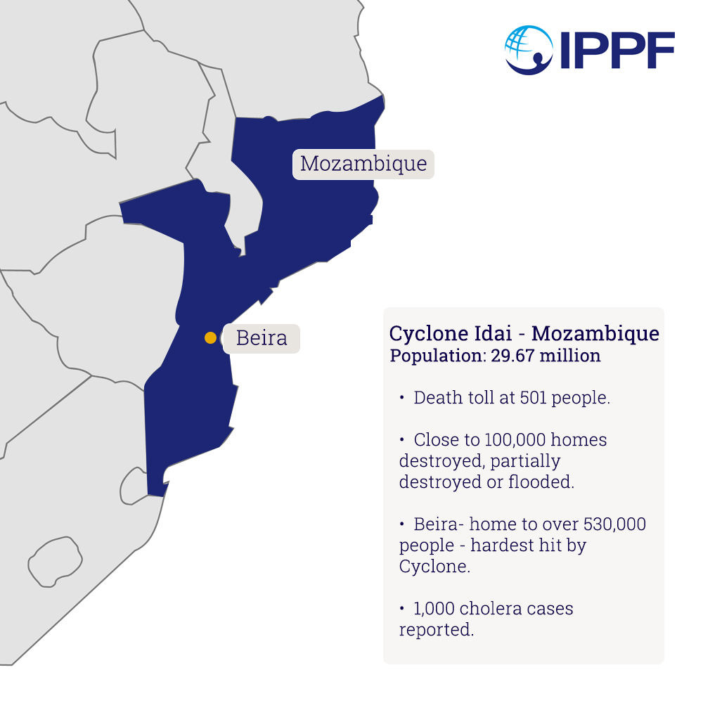 Cyclone idai impact in Mozambique