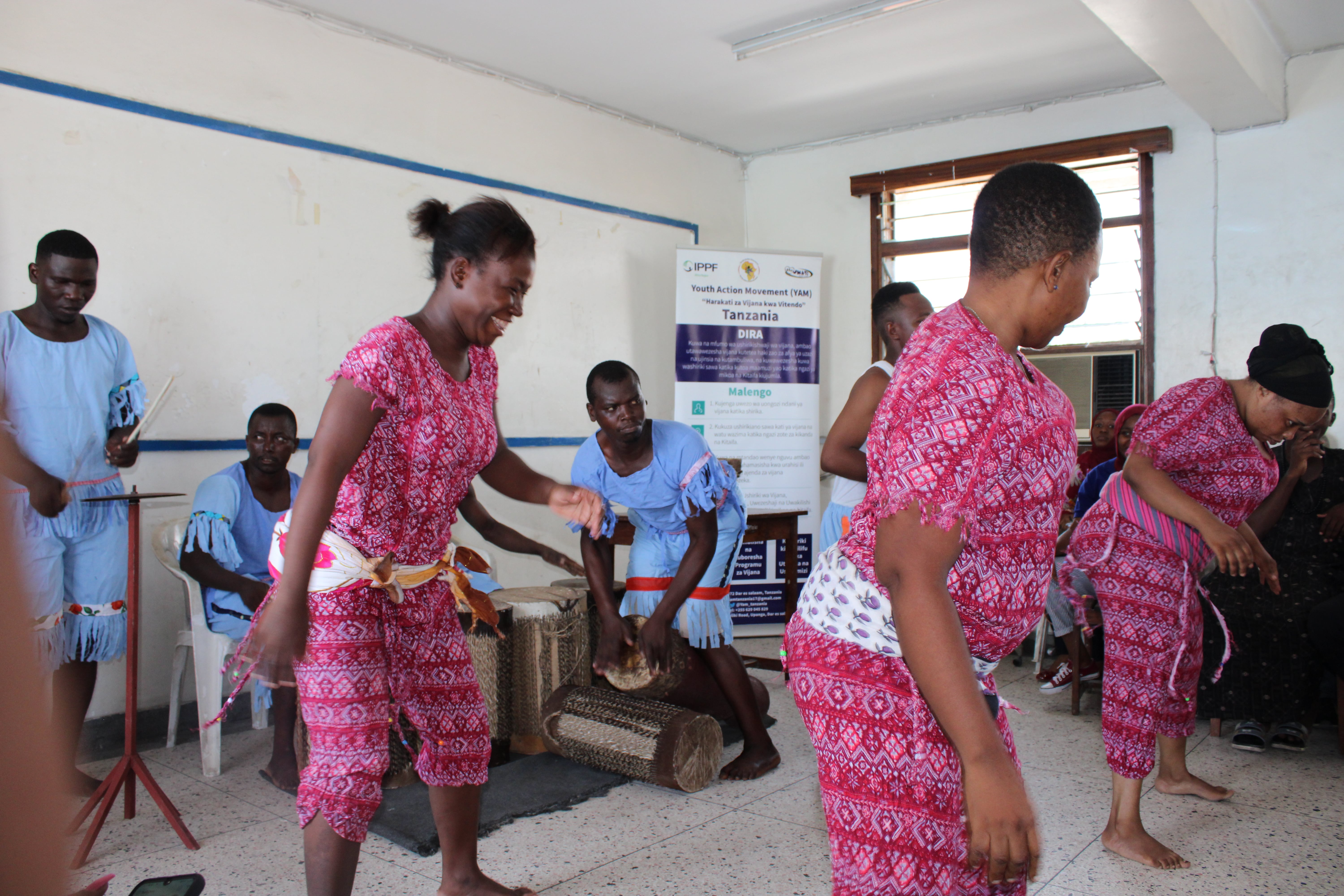 A drama production held at the youth center