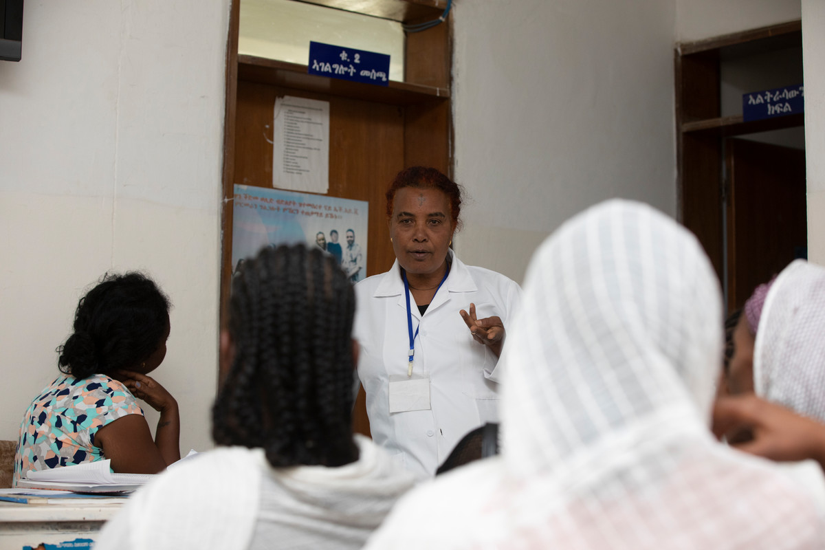 Nurse Baraki has been working at FGAE clinic in Mekelle for 21 years 