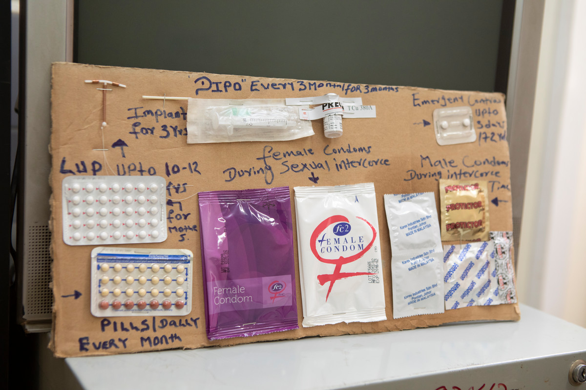 Contraception board used by FGAE during workshops