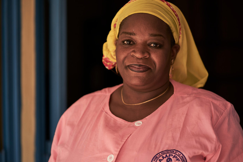 Midwife, Mariame Doumbia at the Kalabancoro health centre in Bamako.