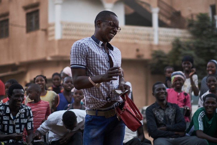 Abdoulaye Camara, head of the AMPPF dance troupe 