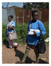 Women take to the streets to hand out condoms