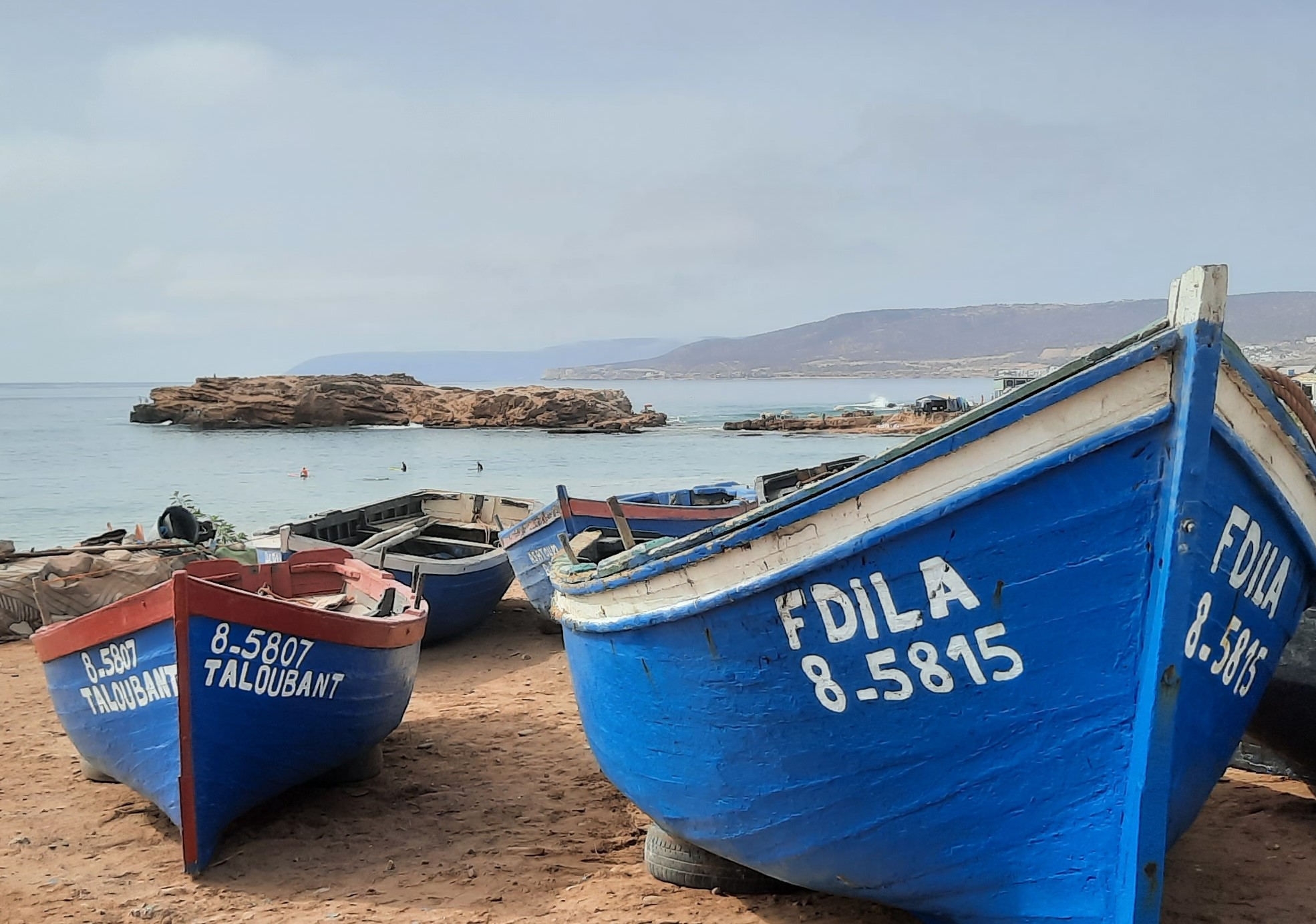 Fishing boats on the beach