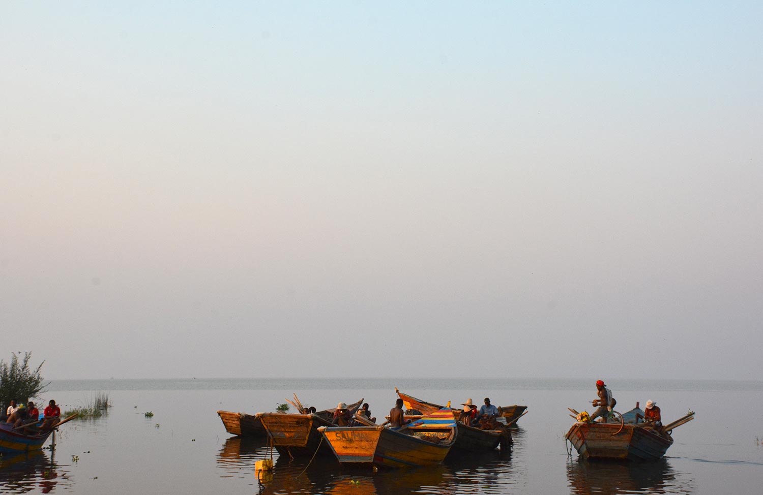 Boats on water