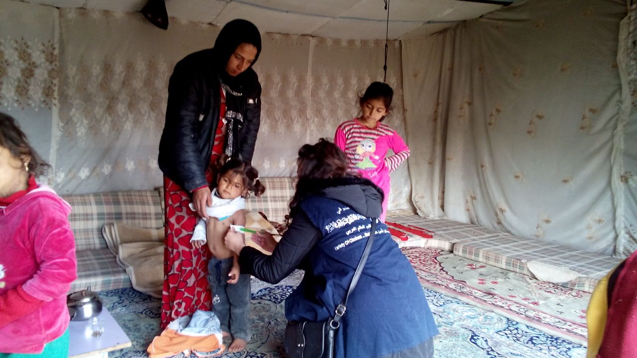 Children are also receiving medical care