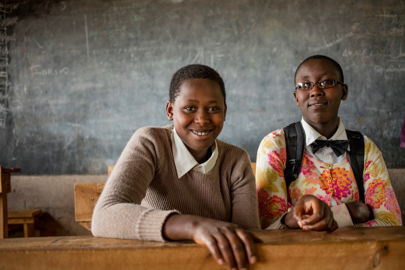 Student members of the health club at Murama Civil Engineering High School in Kirundo. The health club began with ABUBEF's support two years ago. Peer educators receive training about disseminating information to their fellow students. In the last two years there has been a 60% reduction in the number of students leaving school.  