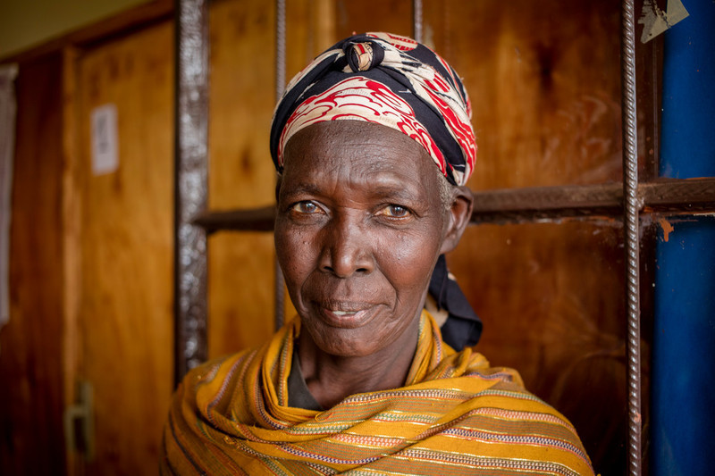 Sada, 64, sells vegetables at the market. Following many illnesses and visits to the hospital it wasn't until she went to ABUBEF that Sada found she was HIV positive. After 3 years of treatment she feels like a new person. "I have regular checks for my immune system. Sometimes I also get food, but most of all I receive psychological support. I meet a lot of people, also HIV positive, I joined a focus group; I make new friends."