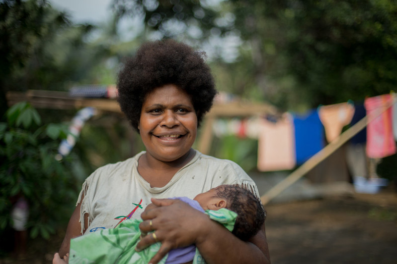 Esther, 31, and her six children live in Naqua, West Ambae. Their village is one of the closest to Manaro Voui Volcano. The family were evacuated after the volcano threatened to erupt. "When we returned yesterday from Santo, our home was covered in ash, even all our beds. It’s so dangerous for the children. My two-year-old son Stewart is disabled. It’s very hard with six children. I want the family planning so bad. I’ve known about it but I have never managed to get it." 