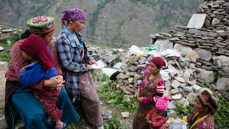 Volunteers like Pasang perform a crucial function in a region where literacy levels and a strongly patriarchal culture mean that women marry young and have to get consent from their husbands before using contraception. In this remote community, direct contact with a volunteer who can offer advice and guidance orally, and talk to women about their broader health needs, is absolutely vital. 