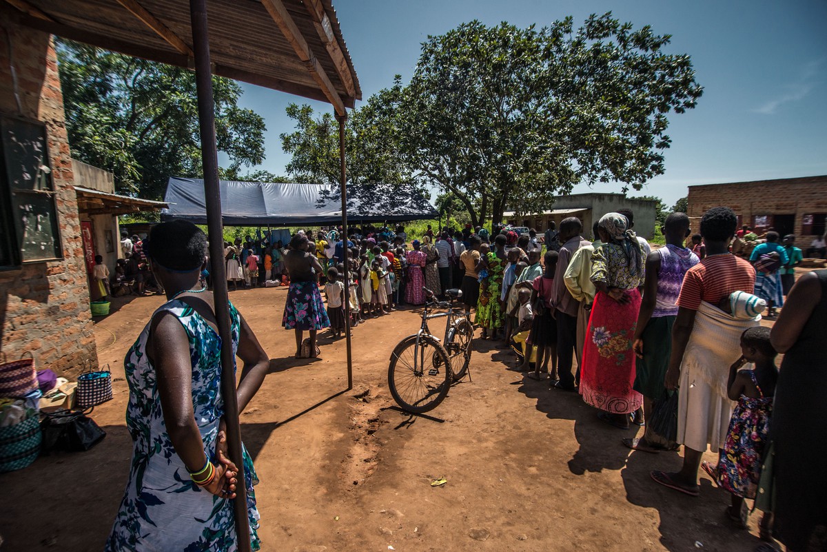 Queues continue to grow at the popular outreach clinic. 