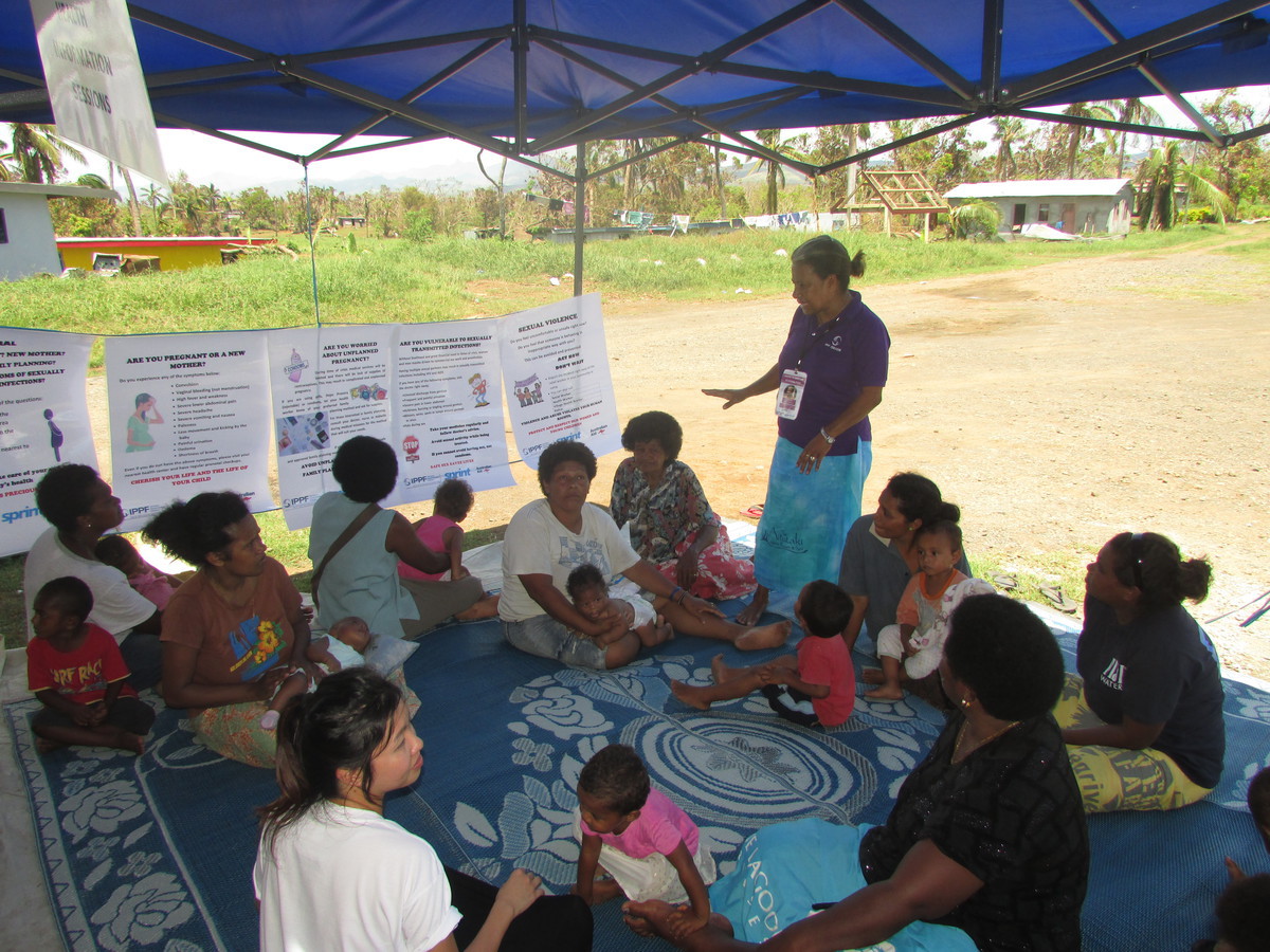 We're also providing training on sexual and reproductive health 