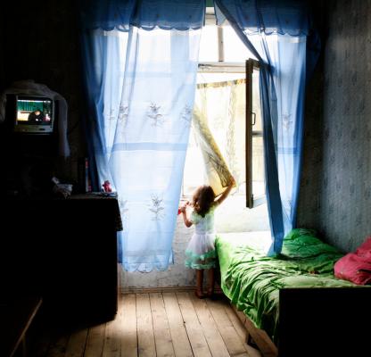Girls taken from the back. Girls undergo FGM when they're between 6 and 10 years old