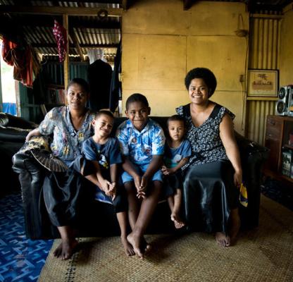 Fiji family helped by IPPF