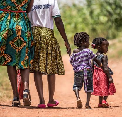 women and children in Gulu, Uganda, Credits: IPPF/Tommy Trenchard/2016