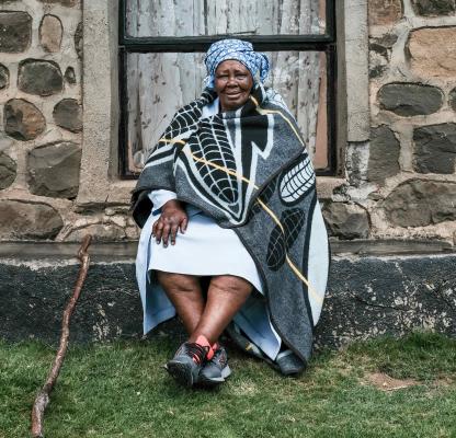 Makholu Mahao, Lesotho, community leader