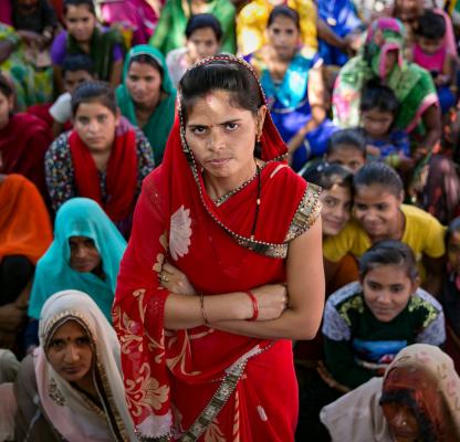 Woman standing - India