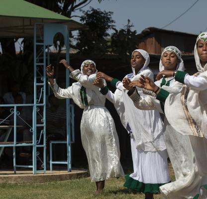 Youth dancers in Jimma, Ethiopia